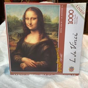 NEW Master Pieces of Art Mona Lisa 1000 PC Puzzle